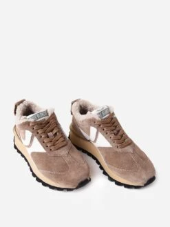 Voile Blanche Women's Qwark Fur Sneaker -Standrews Links Officials Store 001 2016145 01xSUEDECALFDOVExAlt2 50530790