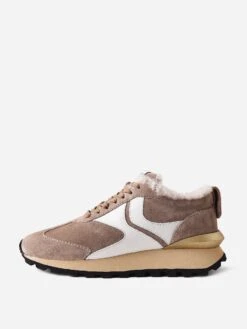 Voile Blanche Women's Qwark Fur Sneaker -Standrews Links Officials Store 001 2016145 01xSUEDECALFDOVExAlt3 50530792