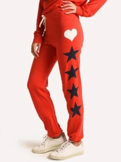 Sundry Basic Sweatpants -Standrews Links Officials Store 01 002a22 ceriseheart starsalt1