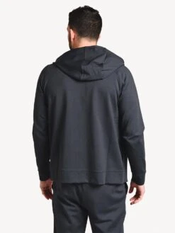 Rhone Men’s Spar Tactel Full Zip Hoodie -Standrews Links Officials Store 100076 BLACKHEATHERalt2