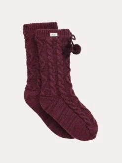 Ugg Pom Pom Fleece Lined Crew Sock -Standrews Links Officials Store 1014837 PORT 7ea17c42 663d 4413 8526 ea43ff353319