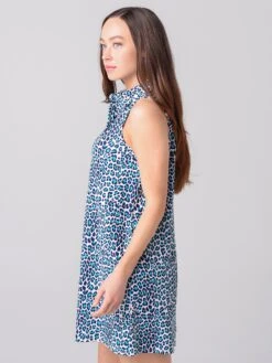 Jude Connally Women's Harlee Dress 9 Jude Connally Women's Harlee Dress -Standrews Links Officials Store 101589xMINILEOPARDTEALxAlt1
