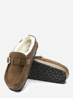 Birkenstock Women's Buckley Shearling Clog -Standrews Links Officials Store 1018127xTEANATURALxAlt4 43880603