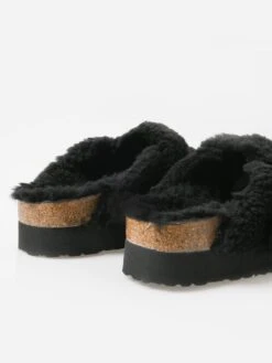 Birkenstock Women's Boston Big Buckle Platform Shearling Clog -Standrews Links Officials Store 1021734xBLACKxAlt2 81626310