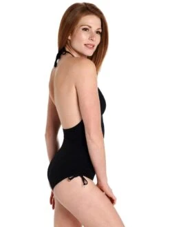 Seafolly Active Rouched Side Deep V Maillot 8 Seafolly Active Rouched Side Deep V Maillot -Standrews Links Officials Store 10740 058 blackalt2