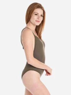 Seafolly Inka Rib Maillot -Standrews Links Officials Store 10767 165xDARKOLIVExAlt2 58992832