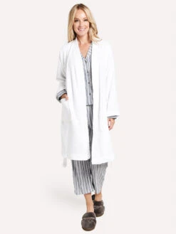 Ugg Women's Lorie Terry Robe -Standrews Links Officials Store 1100729 WHITEalt3