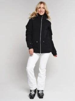 Obermeyer Women's Siren Faux Fur Jacket -Standrews Links Officials Store 11078 blackalt2