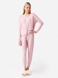 UGG Women's Birgit Print Pajama Set II -Standrews Links Officials Store 1129977xCLAYPINKHEARTSxAlt1 84127974