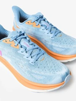 HOKA Women's Clifton 9 Wide Running Shoe -Standrews Links Officials Store 1132211xAIRYBLUEICEWATERxAlt3 100568212