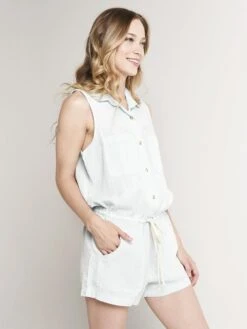 Glam Tencel Sleeveless Romper -Standrews Links Officials Store 118 d324 bluealt2