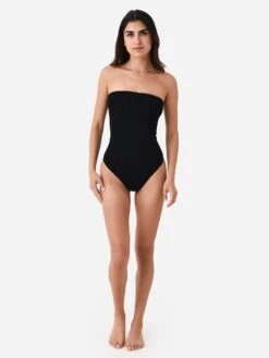 Love & Bikinis Women's Tulum One-Piece Swimsuit -Standrews Links Officials Store 1215xBLACKxAlt2 93435082
