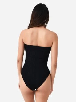 Love & Bikinis Women's Tulum One-Piece Swimsuit -Standrews Links Officials Store 1215xBLACKxAlt4 93435084