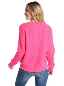 Jumper 1234 Thick Rib Crew Sweater 10 Jumper 1234 Thick Rib Crew Sweater -Standrews Links Officials Store 1216 1044 b628neonpinkalt2