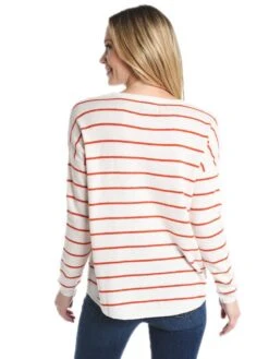 Jumper 1234 Striped Dropped Shoulder Sweater -Standrews Links Officials Store 1216 1104 b08cream s325rustalt2