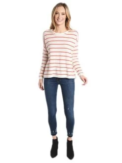 Jumper 1234 Striped Dropped Shoulder Sweater -Standrews Links Officials Store 1216 1104 b08cream s325rustalt3