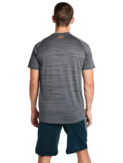 Under Armour Men's Short Sleeve Tech Tee 12 Under Armour Men's Short Sleeve Tech Tee -Standrews Links Officials Store 1228539 024steathgray magmaorangealt2
