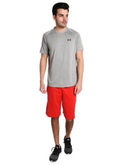 Under Armour Men's UA Tech Short Sleeve Shirt -Standrews Links Officials Store 1228539 025truegrayheather blackalt1