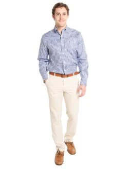 Southern Tide Men's The Skipjack Trim Fit Pant 9 Southern Tide Men's The Skipjack Trim Fit Pant -Standrews Links Officials Store 1284 stonealt3