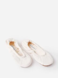 White + Warren Women's Cashmere Ballet Slipper -Standrews Links Officials Store 12866TxSOFTWHITExPrimary 49610788