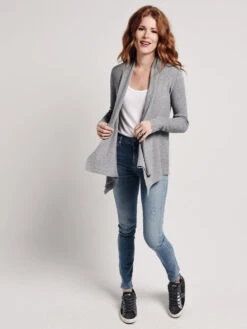 Veri J Cardigan -Standrews Links Officials Store 12w1322v heathergreyalt1