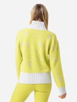 Frauenschuh Women's Jacquard Knit Sweater -Standrews Links Officials Store 135544x2271KIWICOLORxAlt3 83021652