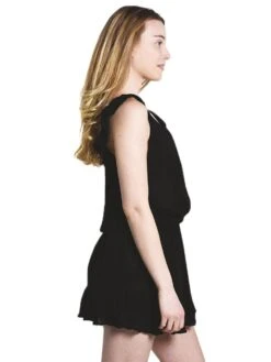 Maaji Women's Jet Black Short Dress -Standrews Links Officials Store 1477csd02 blackalt1