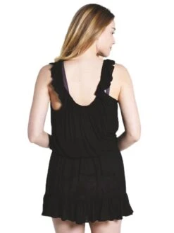 Maaji Women's Jet Black Short Dress -Standrews Links Officials Store 1477csd02 blackalt2