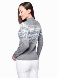 Krimson Klover Women’s McKinley Pullover Sweater -Standrews Links Officials Store 1493 MIDGREYalt2
