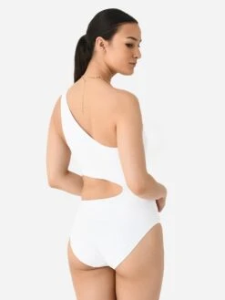 Tory Burch Women's Cut-Out One-Piece Swimsuit -Standrews Links Officials Store 151736 100xWHITExAlt3 98896902