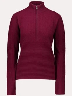 Obermeyer Women's Dolly Cashmere-Blend 1/2 Zip Sweater 8 Obermeyer Women's Dolly Cashmere-Blend 1/2 Zip Sweater -Standrews Links Officials Store 16041 WINE NOT 13e34501 98c8 4b7b be93 bcc14aa6d79f