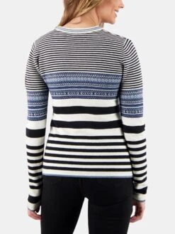 Obermeyer Women's Olive Crewneck Sweater -Standrews Links Officials Store 16048 xWHITExAlt2 12943358