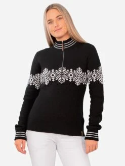 Obermeyer Women's Rebecca 1/2 Zip Sweater -Standrews Links Officials Store 16054xBLACKxPrimary 76453163