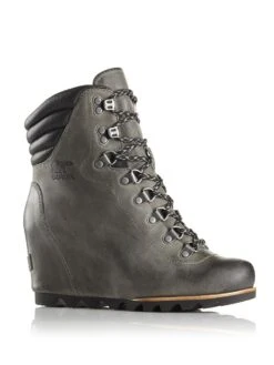 Sorel Women's Conquest Wedge Boot -Standrews Links Officials Store 1691961 quarry black