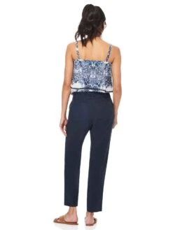 Ecru Waist Paperbag Waist Pant -Standrews Links Officials Store 1698tl indigoalt1