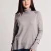 White+Warren Raglan Standneck Sweater