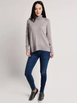 White+Warren Raglan Standneck Sweater 7 White+Warren Raglan Standneck Sweater -Standrews Links Officials Store 17879 stoneheatheralt1