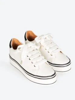 Joie Dabnis Stripe Sneaker -Standrews Links Officials Store 18 4 003883 SN00664xWHITExAlt3 8200494