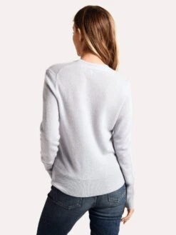 White + Warren Soft V Neck Sweater 9 White + Warren Soft V Neck Sweater -Standrews Links Officials Store 18018 tranquilblueheatheralt3