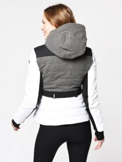 Erin Snow Women's Kat Jacket In Merino Eco Sporty -Standrews Links Officials Store 1810410 HEATHER SNOWalt2
