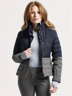 Erin Snow Sari Insulated Jacket In Merino -Standrews Links Officials Store 1810411 ink dovealt1