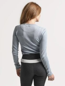 Erin Snow Rye Top In Pinstripe Merino -Standrews Links Officials Store 1813930 taupestripealt3