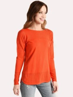 Project J Perforated Shirttail Sweater -Standrews Links Officials Store 18285 orangealt1