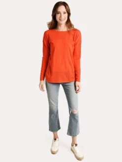 Project J Perforated Shirttail Sweater -Standrews Links Officials Store 18285 orangealt3