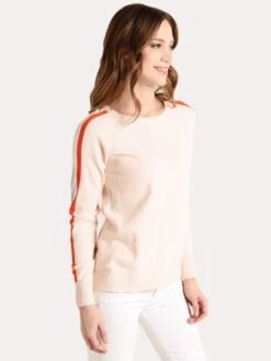 Project J Multi Stripe Sleeve Sweatshirt -Standrews Links Officials Store 18287 pinkalt1