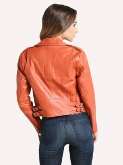Joie Women's Leolani Leather Jacket -Standrews Links Officials Store 19 3 006062 J2599 AUTUMNalt2