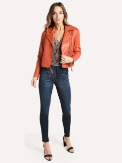 Joie Women's Leolani Leather Jacket -Standrews Links Officials Store 19 3 006062 J2599 AUTUMNalt3