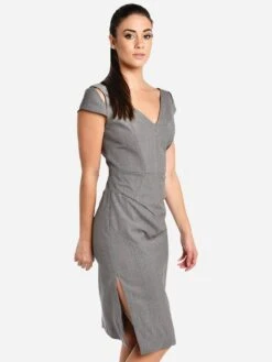 Milly Larissa Dress -Standrews Links Officials Store 199 WG 013566xGREYxAlt2 58991135