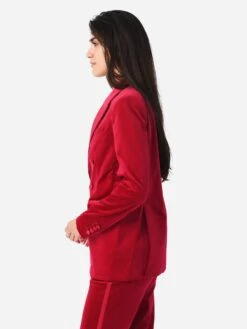 ALC Women's Declan Velvet Jacket -Standrews Links Officials Store 1JAKT00667xELECTRICPINKxAlt3 84809038