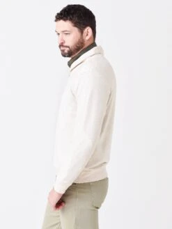 Mizzen+Main Men's Fairway Shawl Collar Pullover -Standrews Links Officials Store 1PO 0359xOATMEALHEATHERxAlt2 52007141